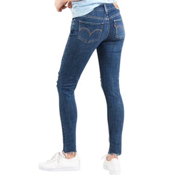 Levi's - 30x28 535™ Super Skinny Distressed Jeans - Picture 2 of 15